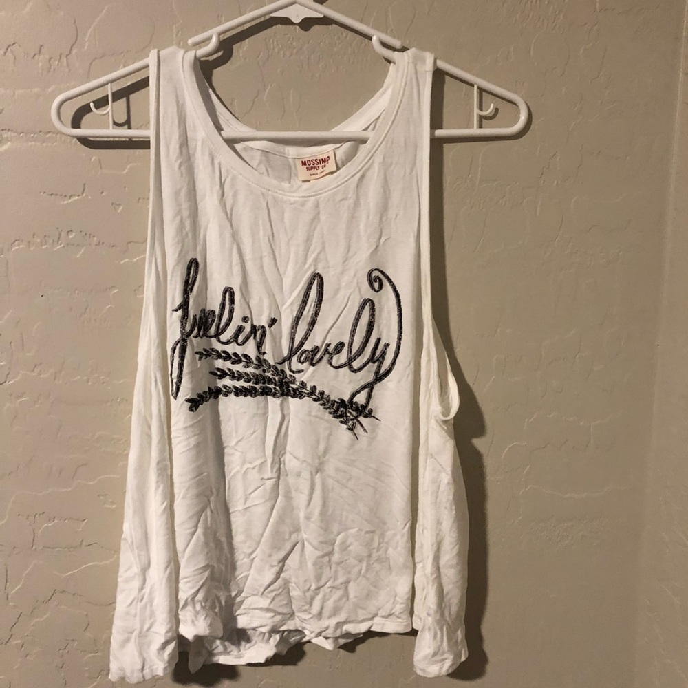 White tank top